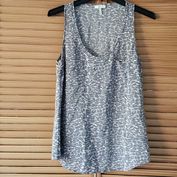 Joie Tops - Joie Women's Rain B Silk Tank Top Animal Print